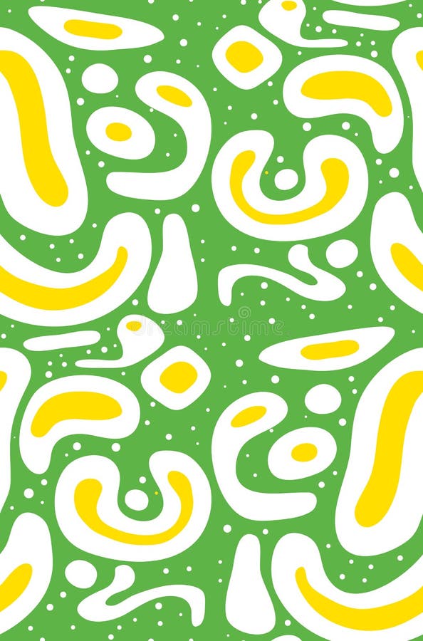 Abstract White and Yellow Pattern Stock Illustration Illustration of