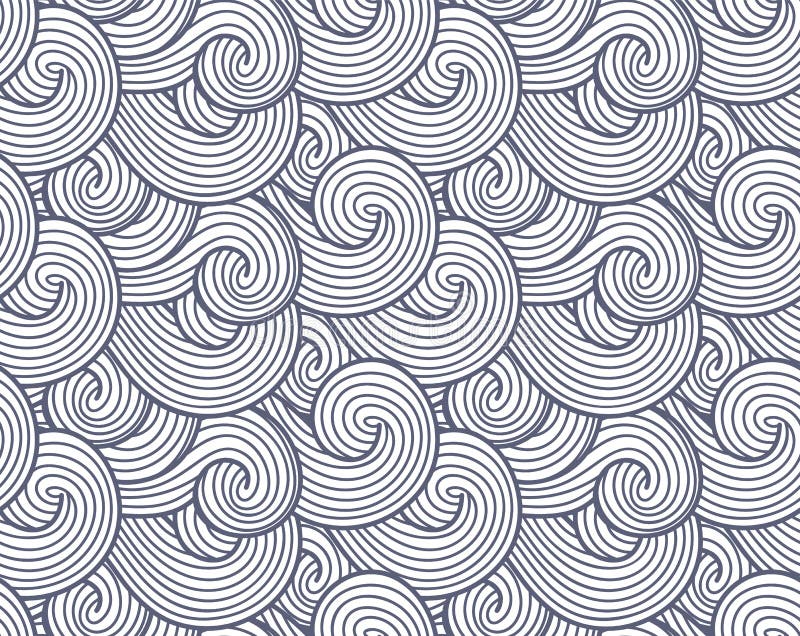 Abstract wind texture, sea, ocean and river vector waves background. Smoke and steam gray pattern. Vector abstract seamless pattern vectors