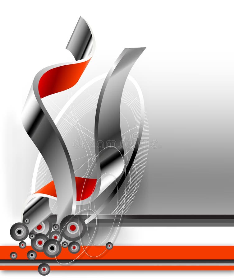 Abstract winter ornaments