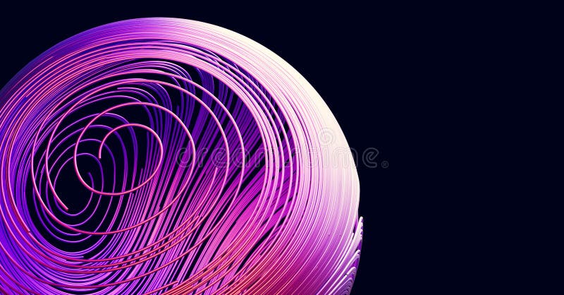 Abstract wire ball in purple color stock illustration