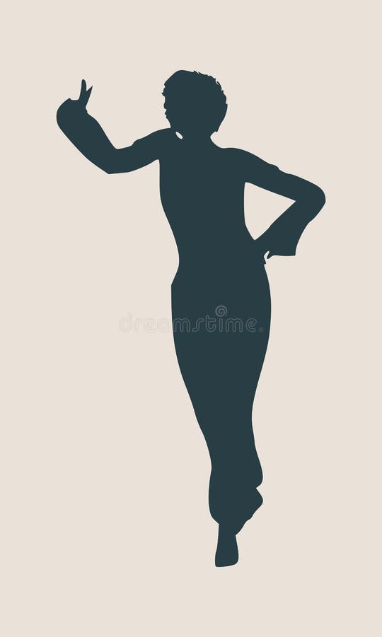 Abstract Women in Dancing Pose Stock Vector Illustration of fashion