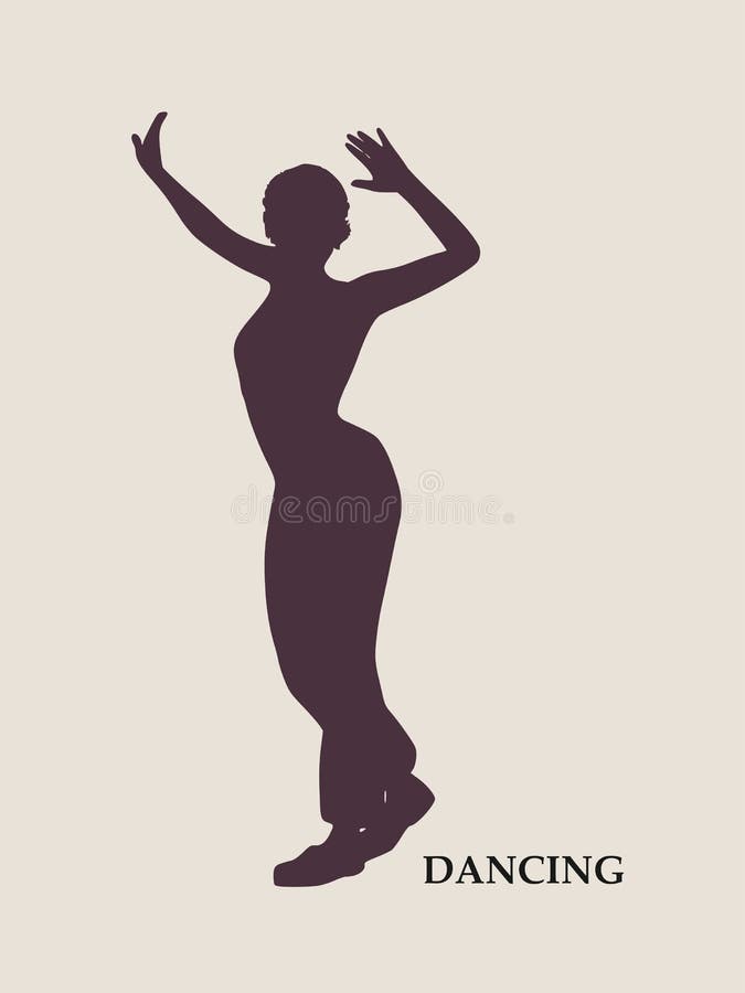 Abstract Women in Dancing Pose Stock Vector Illustration of dance
