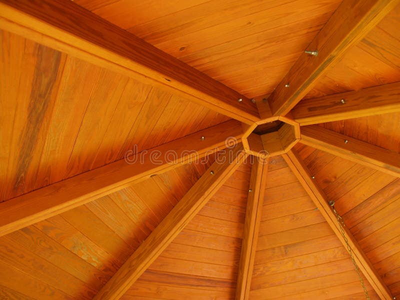 Wood Roof Structure stock image. Image of industry, design 14580299