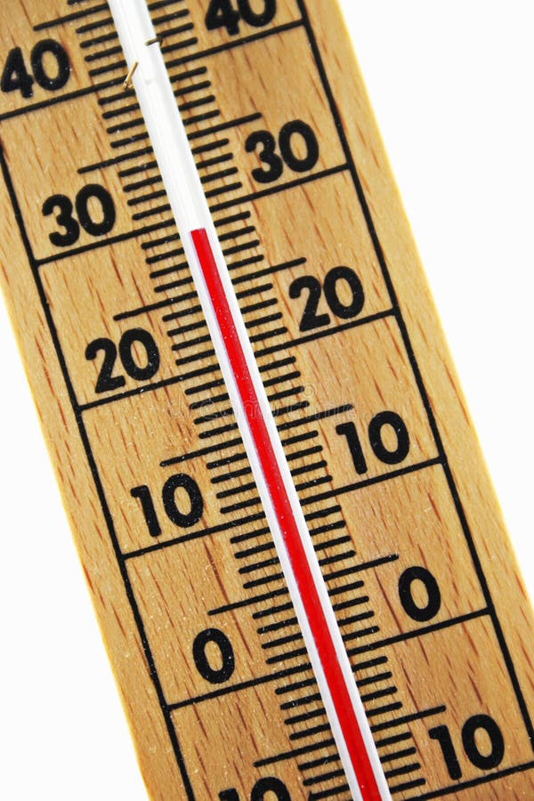 Climate Change Concept Thermometer Immersed In Water Stock Photo