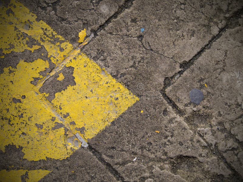 Abstract yellow arrow