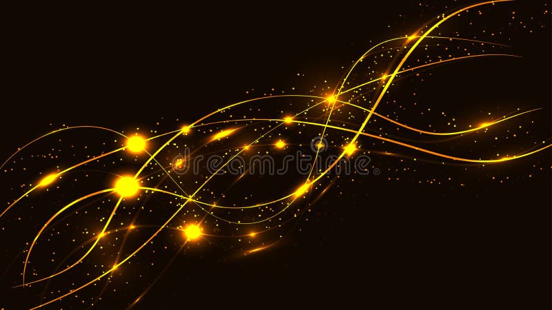 Abstract Yellow Background Texture of Magic Laser Beautiful Digital ...