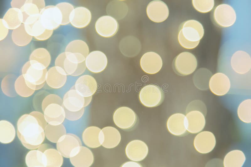 Abstract yellow blue light Boken background with copy space.