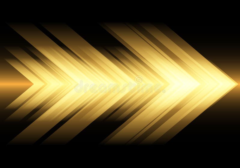 Abstract yellow light arrow speed on black design modern futuristic technology background vector stock illustration Abstract yellow light arrow speed on black design modern futuristic technology background vector stock illustration