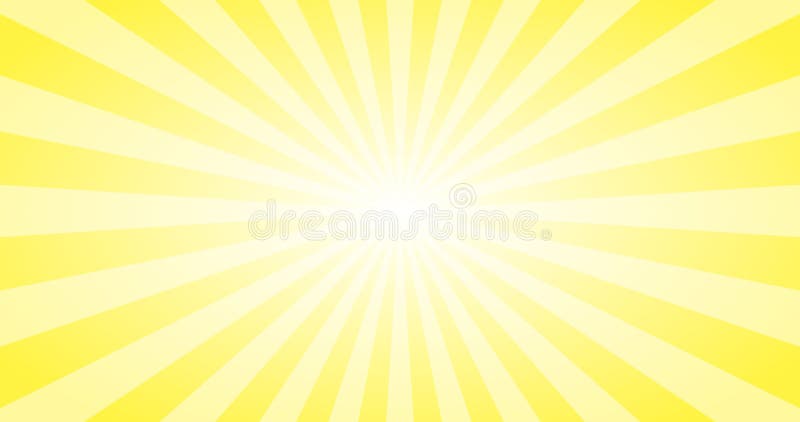 Abstract Yellow Sun rays vector background. Summer sunny 4K design