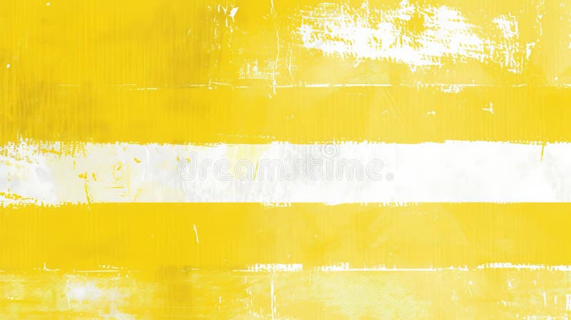 Tușe de pensulă orizontale albișare și galben abstract cu fundal texturat stock photos