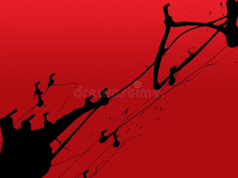 Abstract Zen Ink Painting Graphic Stock Illustration Illustration of