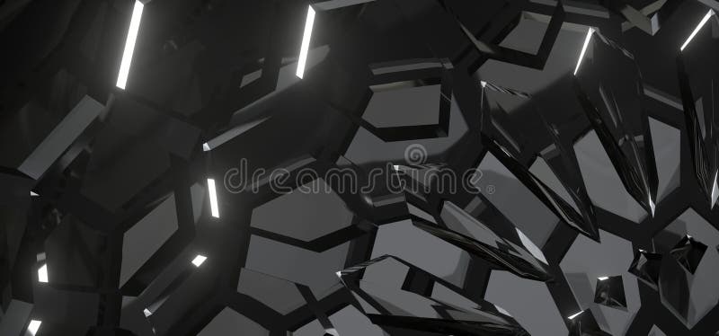 Abstracte Achtergrond met Glas Crystal Structure stock illustratie