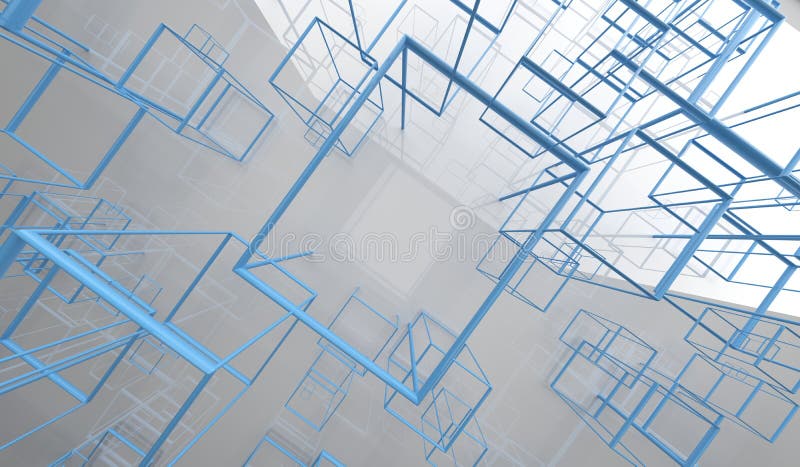 Abstracte Achtergrond met Rechthoekkaders royalty-vrije illustratie