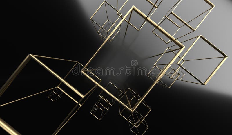 Abstracte Achtergrond met Rechthoekkaders vector illustratie