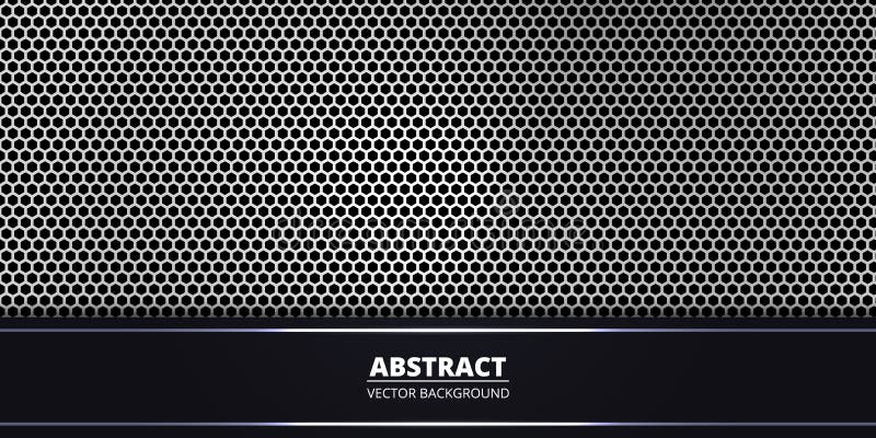 Abstract background with white hexagon carbon fiber. Abstract backdrop with dark and light luminous lines on carbon grid. Luxury modern futuristic backdrop. Vector illustration EPS10. Abstract background with white hexagon carbon fiber. Abstract backdrop with dark and light luminous lines on carbon grid. Luxury modern futuristic backdrop. Vector illustration EPS10