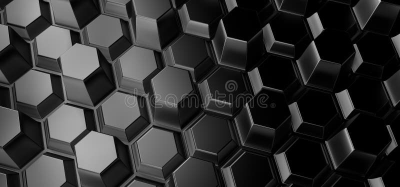 Abstracte achtergrond met zeshoeken stock illustratie