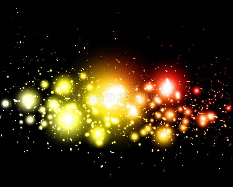 Abstracte achtergrond van kleurrijke gloeiende lichten royalty-vrije illustratie