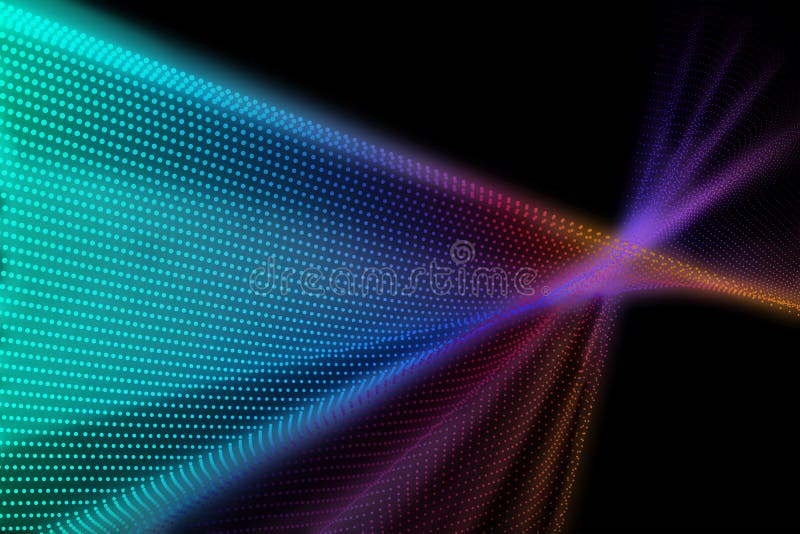 Abstracte achtergrond van kleurrijke neoncirkels vector illustratie