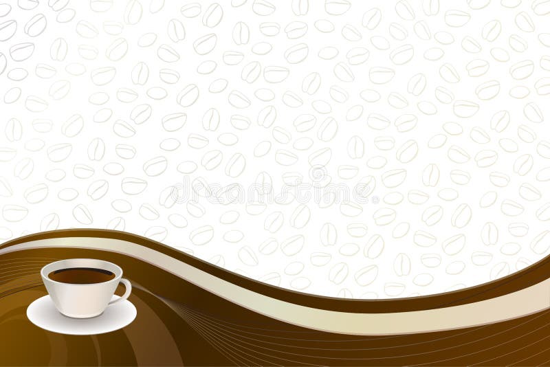 Abstracte achtergrondkoffie bruine beige kop vector illustratie Abstracte achtergrondkoffie bruine beige kop vector illustratie