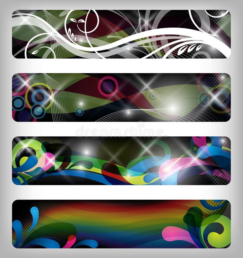 Abstracte banner stock illustratie Abstracte banner stock illustratie