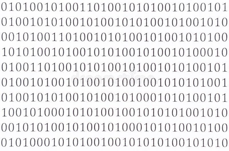 Abstract binary code containing the 1 and 0. Abstract binary code containing the 1 and 0