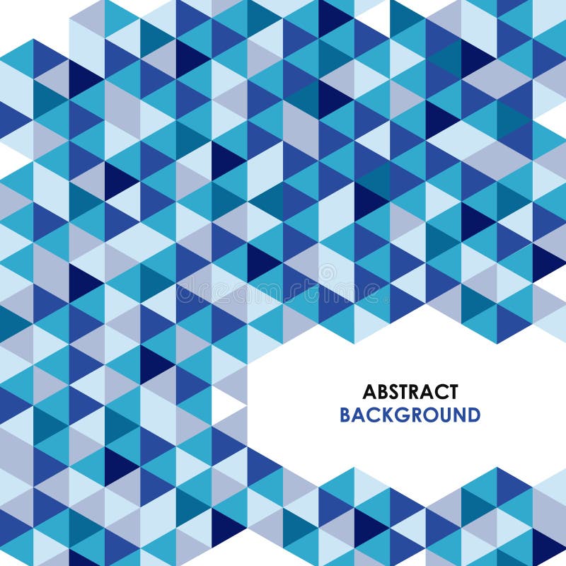 Abstracte blauwe driehoek achtergrond royalty-vrije illustratie