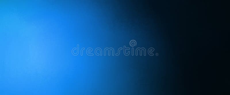 Abstracte blauwe en zwarte banner als achtergrond met heldere blauwe schijnwerper en gradiëntkleuren