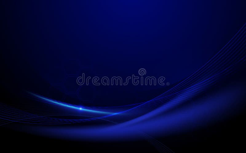 Abstracte blauwe golvend met licht gebogen lijnen Van het achtergrond technologieconcept achtergrond royalty-vrije illustratie Abstracte blauwe golvend met licht gebogen lijnen Van het achtergrond technologieconcept achtergrond royalty-vrije illustratie