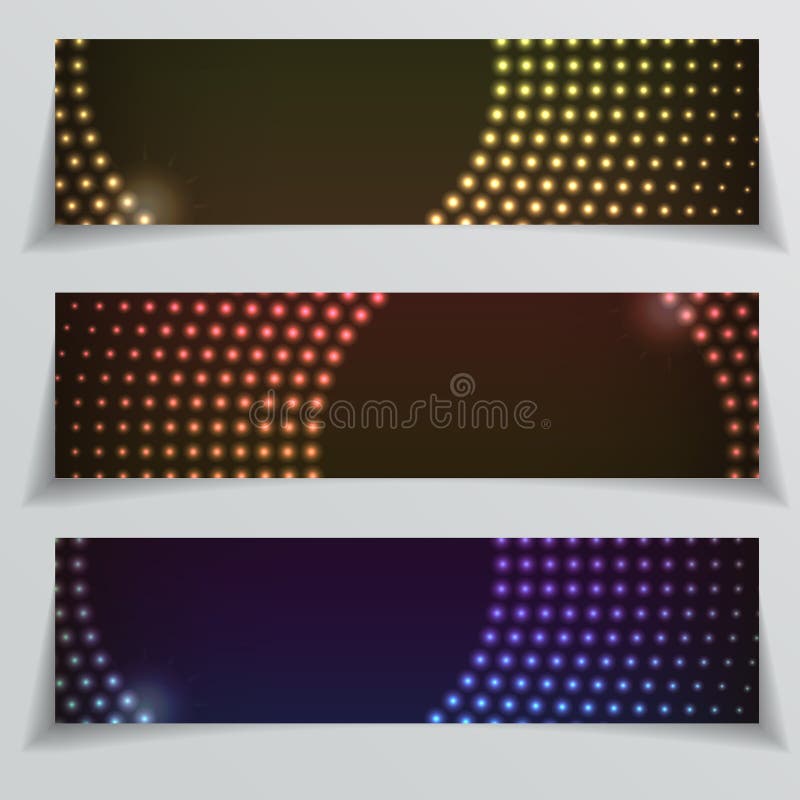 Abstracte blauwe kleurrijke websitekopbal of banner stock illustratie Abstracte blauwe kleurrijke websitekopbal of banner stock illustratie