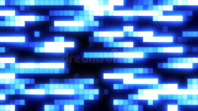 Abstracte blauwe retro pixel hipster digitale achtergrond gemaakt van bewegende energie