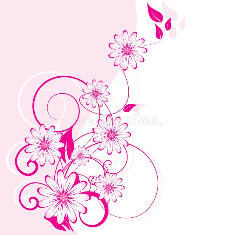 Abstracte bloemenachtergrond vector illustratie