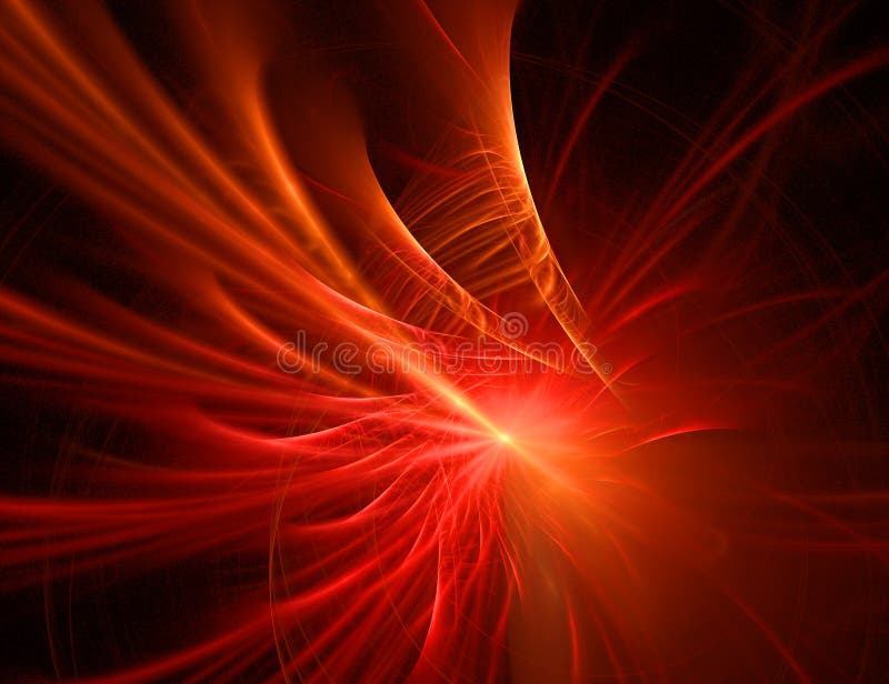 Abstracte brandfractal op dark royalty-vrije illustratie Abstracte brandfractal op dark royalty-vrije illustratie