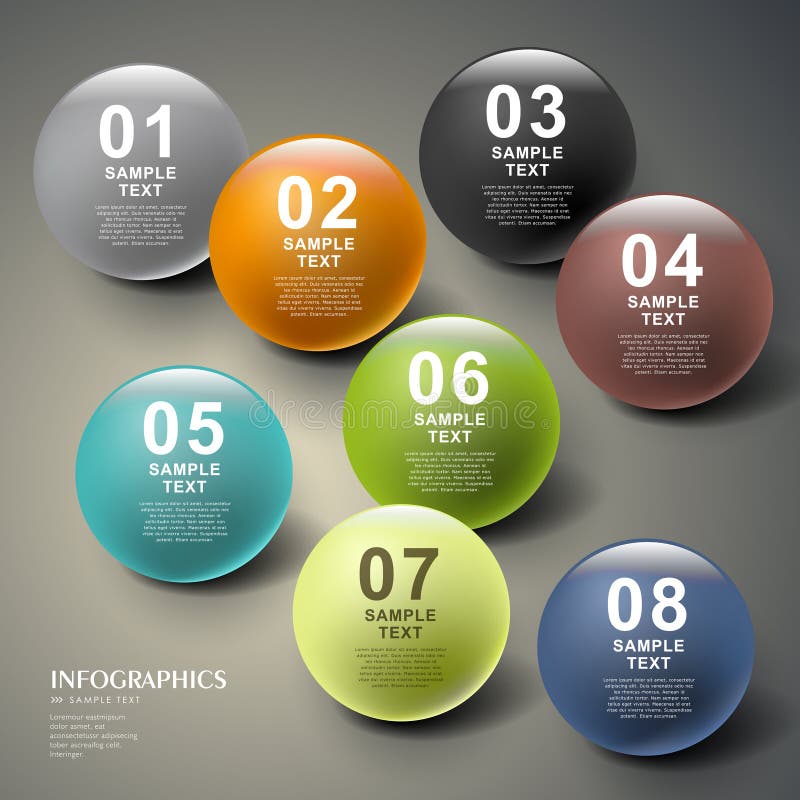 Abstracte 3d balinfographics royalty-vrije illustratie Abstracte 3d balinfographics royalty-vrije illustratie
