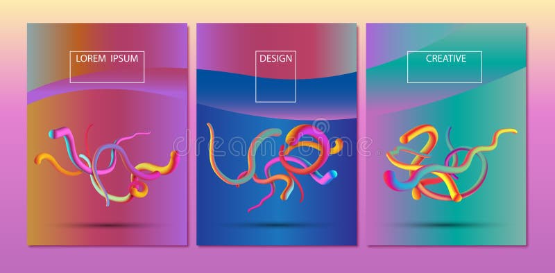 Abstracte 3d multicolored vorm vector illustratie Abstracte 3d multicolored vorm vector illustratie