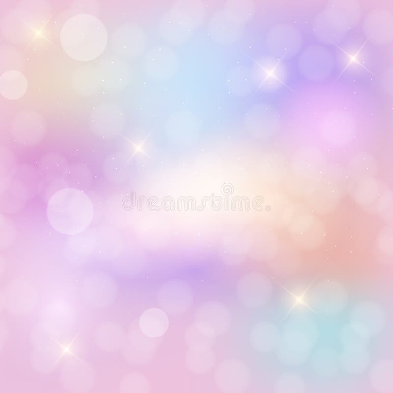 Abstracte de fantasieachtergrond van de Regenbooghemel met schitterende sterren Vector illustratie royalty-vrije illustratie Abstracte de fantasieachtergrond van de Regenbooghemel met schitterende sterren Vector illustratie royalty-vrije illustratie