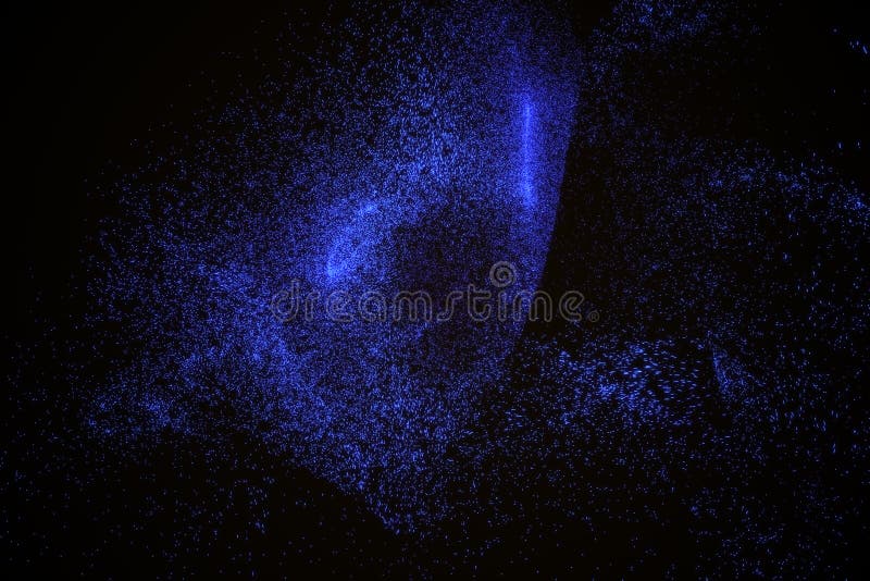 Abstract background made of blue glowing particles in shape of an eye. Space shapes. Energy concept. 3D render illustration. Abstract background made of blue glowing particles in shape of an eye. Space shapes. Energy concept. 3D render illustration