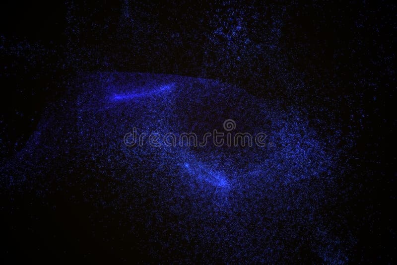 Abstract background made of blue glowing particles in shape of an eye. Space shapes. Energy concept. 3D render illustration. Abstract background made of blue glowing particles in shape of an eye. Space shapes. Energy concept. 3D render illustration