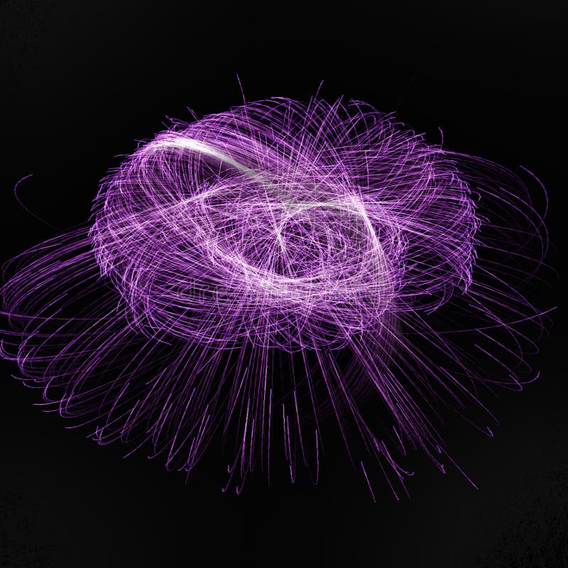 Abstracte Fractal het spinnen Verlichting met roze en purpere spinnende lijnen stock illustratie Abstracte Fractal het spinnen Verlichting met roze en purpere spinnende lijnen stock illustratie