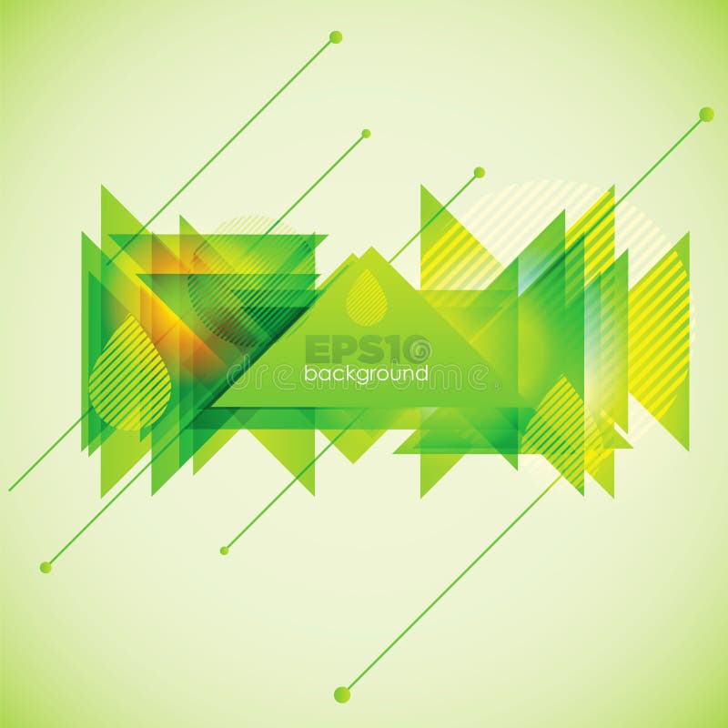 Abstracte geometrische vormen stock illustratie