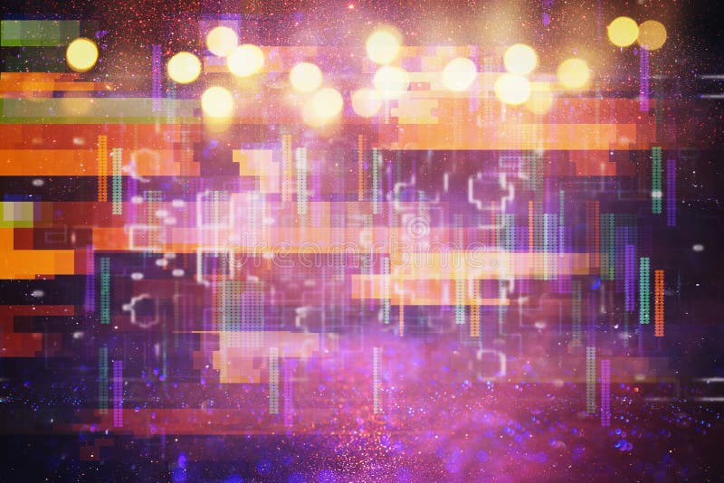 Abstracte Glitch van het testscherm Textuur stock afbeeldingen