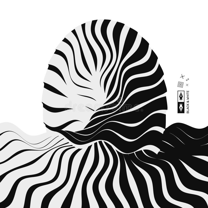 Abstracte golvende achtergrond Patroon met optische illusie Futuristische vectorillustratie royalty-vrije illustratie Abstracte golvende achtergrond Patroon met optische illusie Futuristische vectorillustratie royalty-vrije illustratie