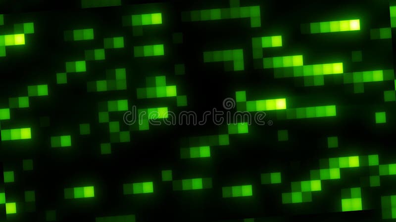 Abstracte groene retro pixel hipster digitale achtergrond gemaakt van bewegende energiesteen