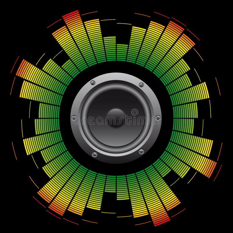 Abstracte grunge equaliser als achtergrond stock illustratie Abstracte grunge equaliser als achtergrond stock illustratie