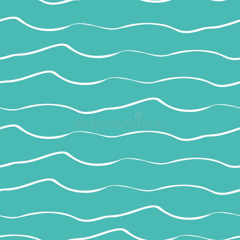 Abstracte hand getrokken krabbel overzeese golven Naadloos geometrisch vectorpatroon op oceaan blauwe achtergrond Groot voor mari royalty-vrije illustratie Abstracte hand getrokken krabbel overzeese golven Naadloos geometrisch vectorpatroon op oceaan blauwe achtergrond Groot voor mari royalty-vrije illustratie