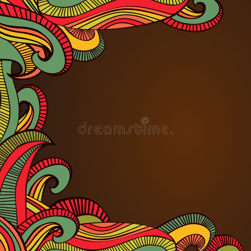 Abstracte Heldere Golvengrens stock illustratie Abstracte Heldere Golvengrens stock illustratie