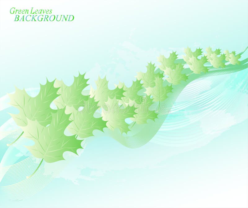 Abstracte hemelachtergrond met lijnen en bladeren EPS10 vectorillustratie royalty-vrije illustratie Abstracte hemelachtergrond met lijnen en bladeren EPS10 vectorillustratie royalty-vrije illustratie