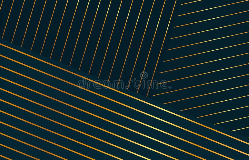Abstracte horizontale gestreepte gouden achtergrond. ultra-thin gold lines op zwarte achtergrond.