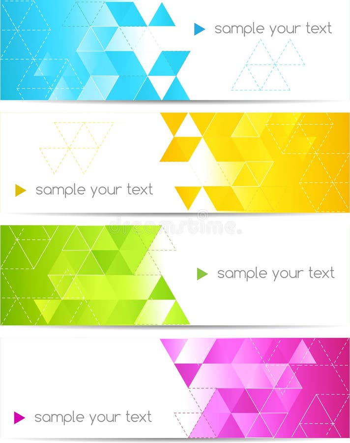 Abstracte kleurenbanner vector illustratie Abstracte kleurenbanner vector illustratie