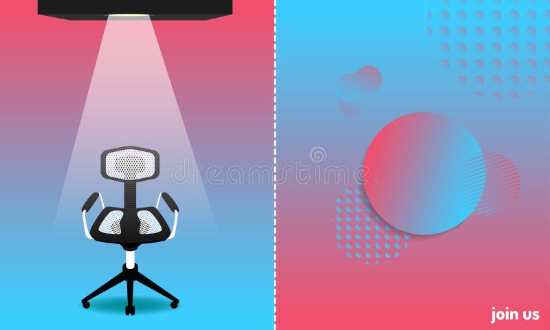 Abstracte kleurrijke stijl wij en de nieuwe leden die van het banenteam huren een stoel voor kandidaat Sluit me aan bij ons Vecto stock illustratie Abstracte kleurrijke stijl wij en de nieuwe leden die van het banenteam huren een stoel voor kandidaat Sluit me aan bij ons Vecto stock illustratie