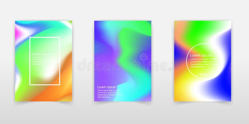Abstracte kleurrijke vloeibare en holografische kleurenachtergrond voor afficheontwerp Blauw, geel, rood, oranje, roze en groen V vector illustratie Abstracte kleurrijke vloeibare en holografische kleurenachtergrond voor afficheontwerp Blauw, geel, rood, oranje, roze en groen V vector illustratie